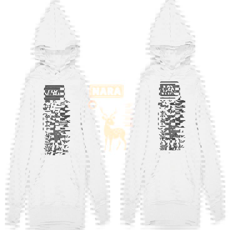 奈良 日本 鹿 日本語タイポグラフィ 漢字 自然 旅行 パーカー