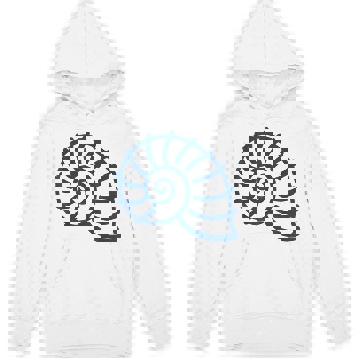 海のユーモア シンプルでミニマルな貝殻 貝殻 パーカー