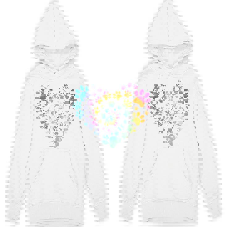 バックプリント 犬の足跡 犬 ペット 足跡 プリント 長袖tシャツ パーカー