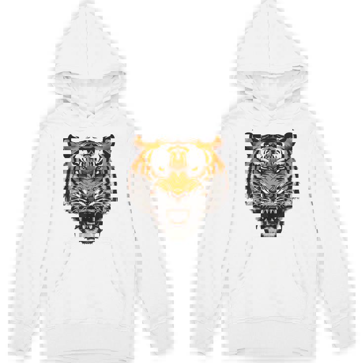 虎の肖像画 虎の恋人 野生動物 森の恋人 パーカー