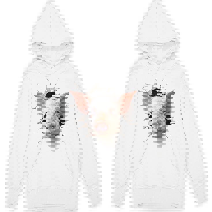 豚 アニマル柄 グラフィック 図面 イラスト 顔 豚 パーカー