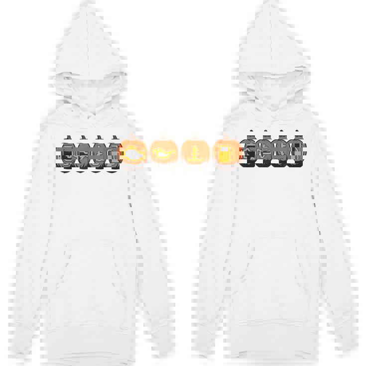 車の警告灯 面白いメカニック ハロウィン パンプキン オレンジ パーカー