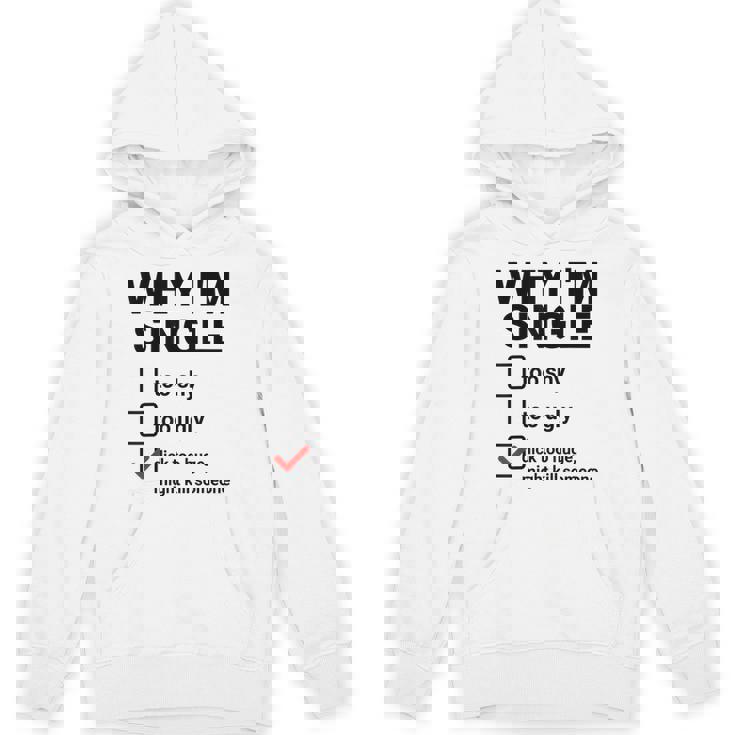 面白い皮肉な大人のユーモアの独身パーティーなぜ私は独身なのか パーカー