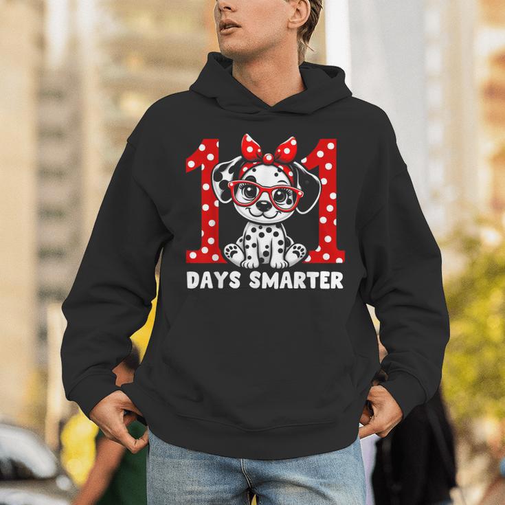 100 Days Smarter 101st Day School Dalmatian Dog Teacher Kids Unisex Hoodie, funny gift 100 Days Smarter 101st Day School Dalmatian Dog Teacher Kids Unisex Hoodie, funny gift