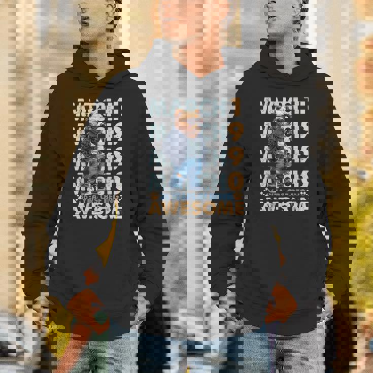 36Th Birthday Cool Bear March 1990Intage 36 Years Old パーカー