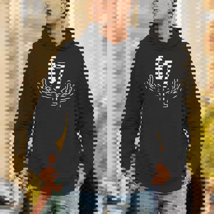 67 Six Seven Hand Gesture Meme Hoodie