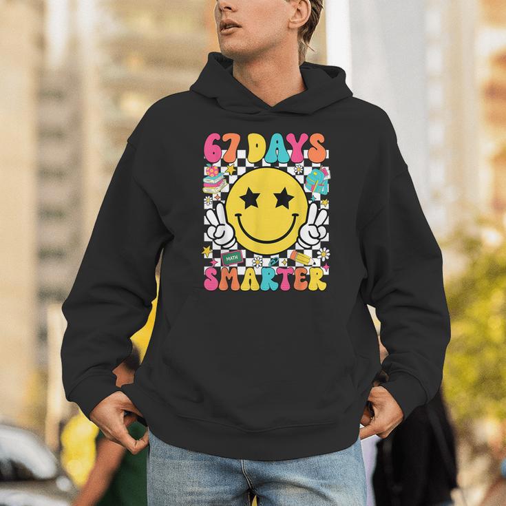 67th Day Of School Shirt 67 Days Smarter Teacher Boy Girls Unisex Hoodie, funny gift