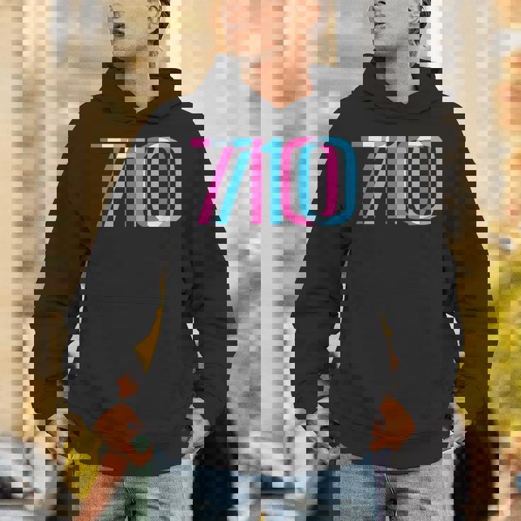 710 オイルダビング420 トリッピーグリッチ パーカー