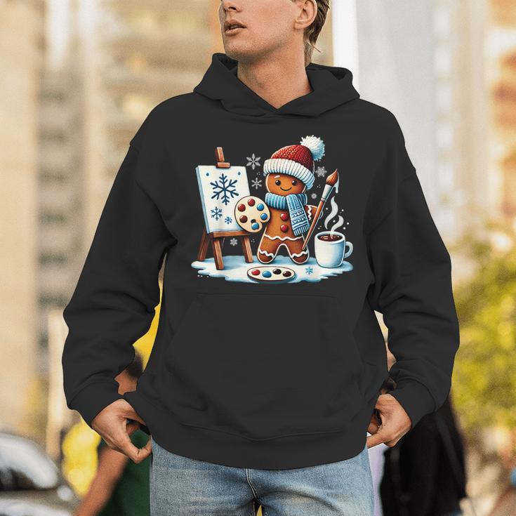 Artist Gingerbread Painter Art Teacher Student Christmas Unisex Hoodie, funny gift Artist Gingerbread Painter Art Teacher Student Christmas Unisex Hoodie, funny gift