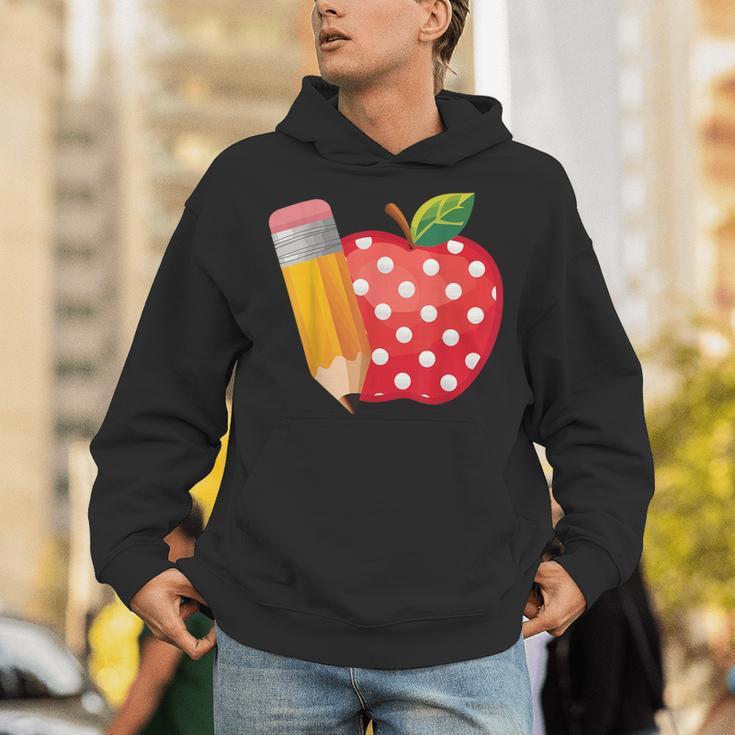 Back To School Pencil And Apple Teacher Student Unisex Hoodie, funny gift Back To School Pencil And Apple Teacher Student Unisex Hoodie, funny gift
