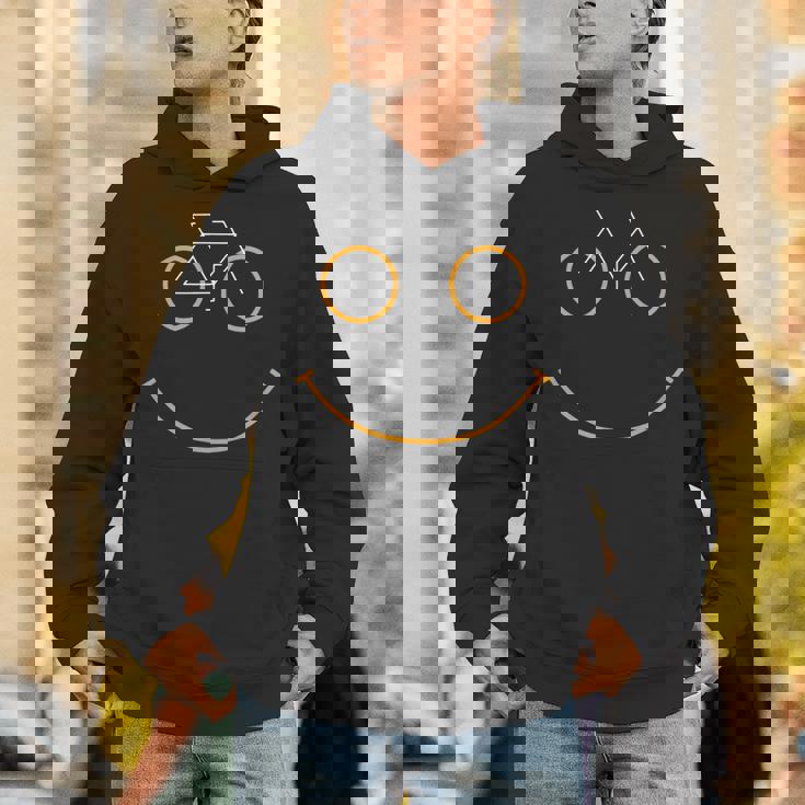 Bicycle Smile Bike Smiling Face Biking Unisex Hoodie