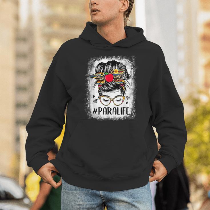 Bleached Teacher Para Life Paraprofessional Cute Messy Bun For Men Women Girls Kids Unisex Hoodie, funny gift Bleached Teacher Para Life Paraprofessional Cute Messy Bun For Men Women Girls Kids Unisex Hoodie, funny gift