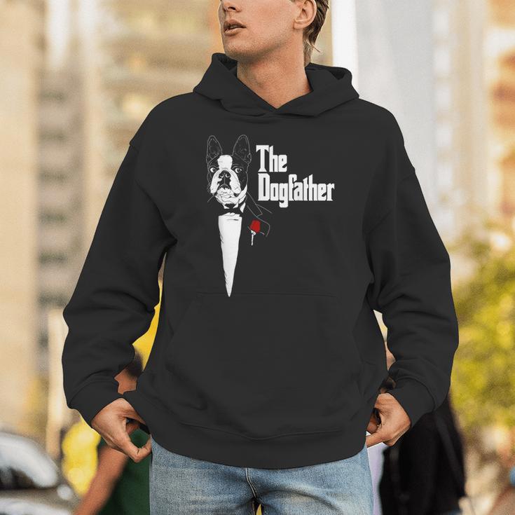 Boston Terrier Dad The DogFather Shirt Boston Terrier Unisex Hoodie, Boston Terrier Dad Hoodies, funny gift