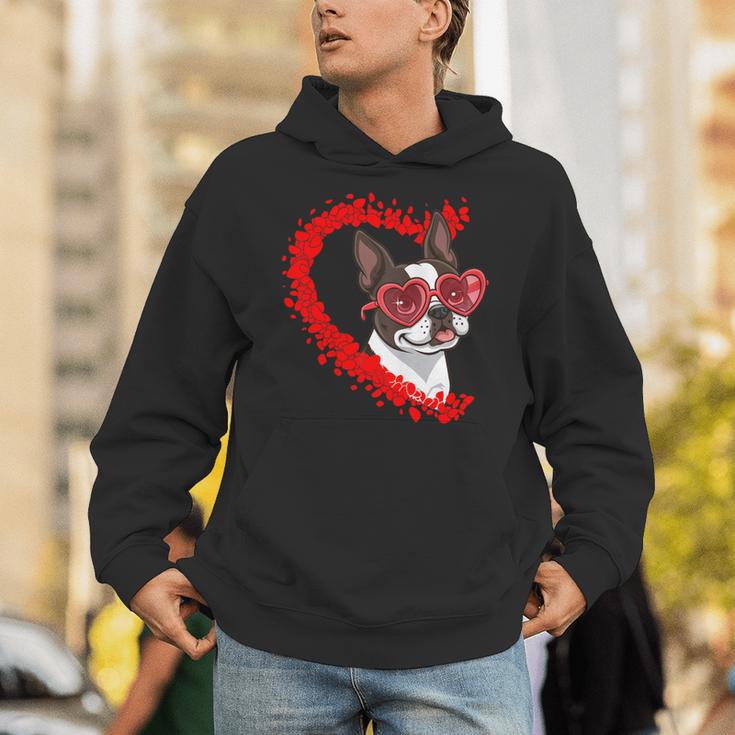 Boston Terrier Dog Mom Dad Valentine’s Day Pet Lover For Men Women Kids Unisex Hoodie, Boston Terrier Mom Hoodies, Boston Terrier Dad Hoodies, funny gift