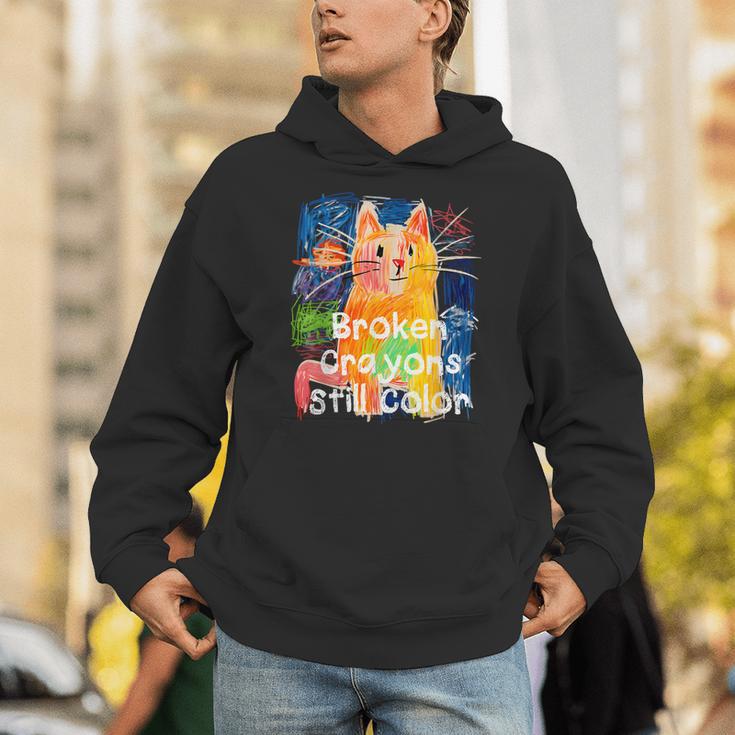 Broken Crayons Still Color Cat Teacher Unisex Hoodie, funny gift Broken Crayons Still Color Cat Teacher Unisex Hoodie, funny gift