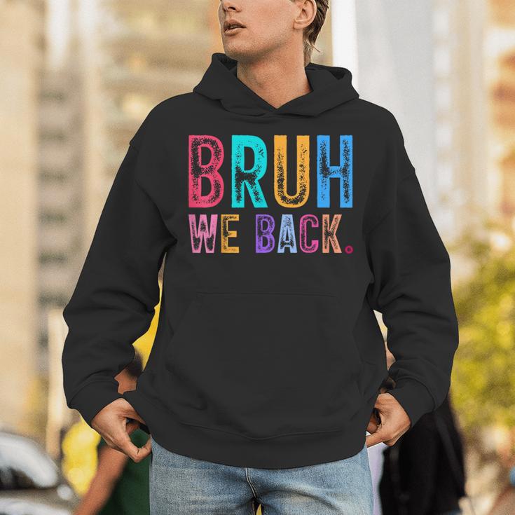 Bruh We Back Teachers Retro Back To School Boys Girls Kids Unisex Hoodie, funny gift Bruh We Back Teachers Retro Back To School Boys Girls Kids Unisex Hoodie, funny gift