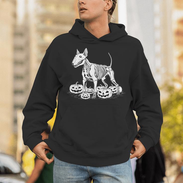 Bull Terrier Skeleton Birthday Halloween Kids Unisex Hoodie, funny gift