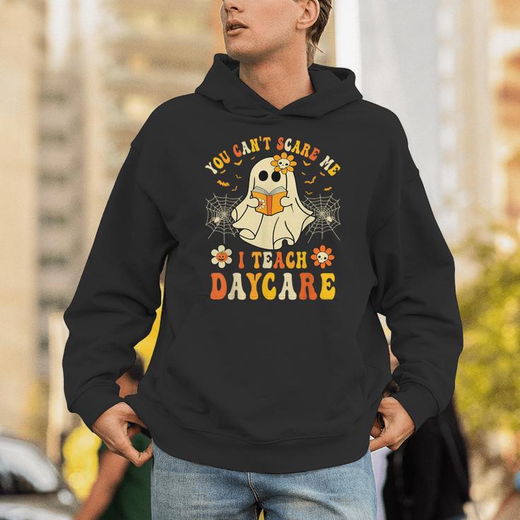 You Can’t Scare Me I Teach Daycare Teacher Halloween Ghost Unisex Hoodie, funny gift