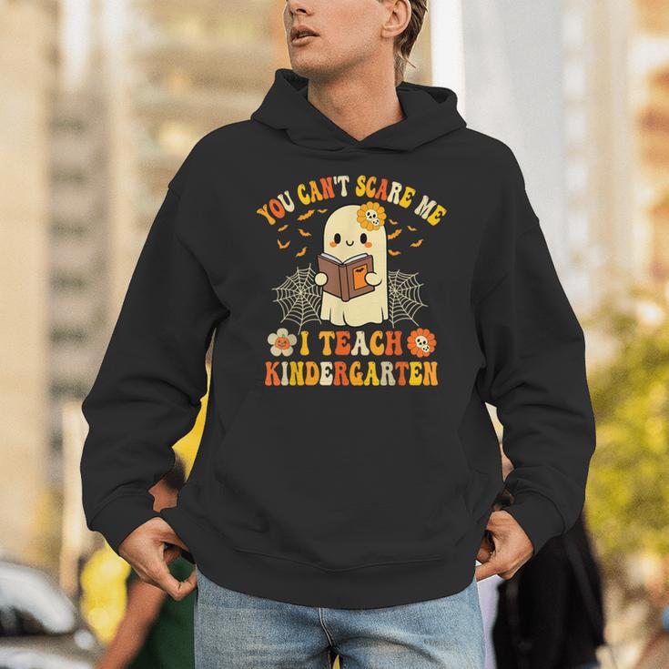 You Can't Scare Me I Teach Kindergarten Halloween Teacher Unisex Hoodie, funny gift
