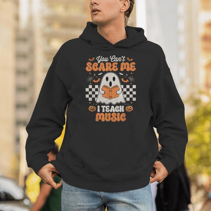 You Can't Scare Me I Teach Music Retro Teacher Halloween Unisex Hoodie, funny gift You Can't Scare Me I Teach Music Retro Teacher Halloween Unisex Hoodie, funny gift