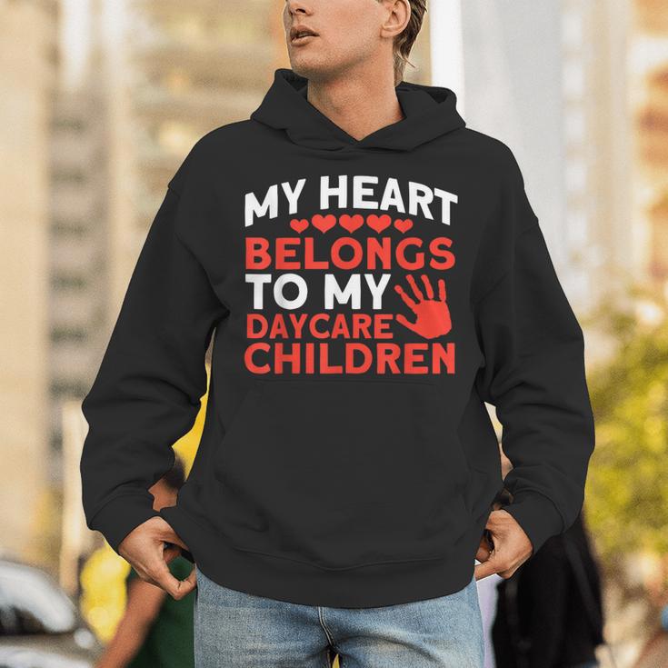 Childcare My Heart Belongs To Children Daycare Teacher Men Women Unisex Hoodie, funny gift