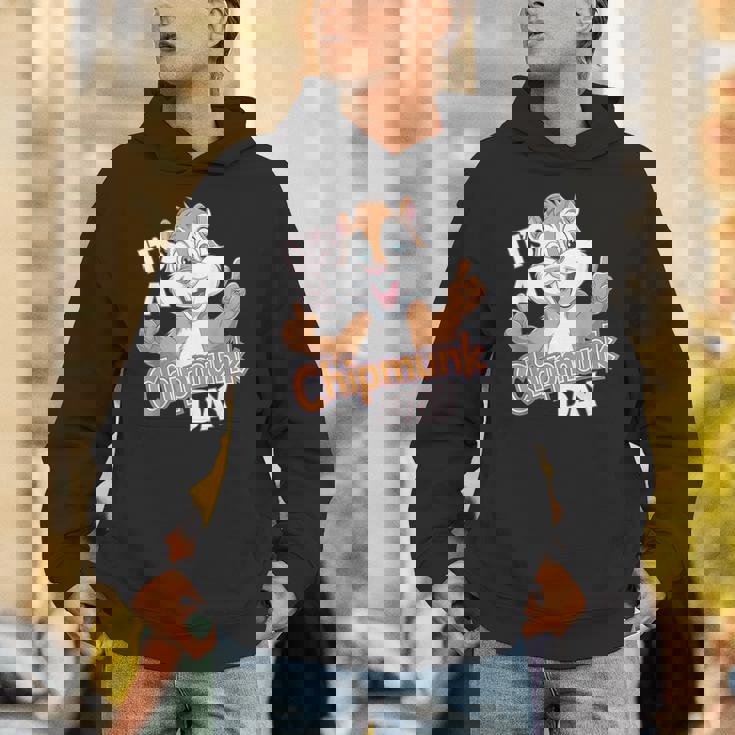 It Is A Chipmunk Day Happy Wildlife Animal Forest Animal Hoodie