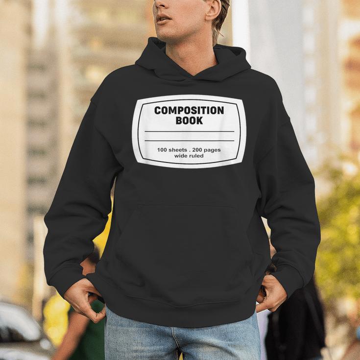 Composition Notebook Halloween Costume Teacher Student Unisex Hoodie, funny gift Composition Notebook Halloween Costume Teacher Student Unisex Hoodie, funny gift