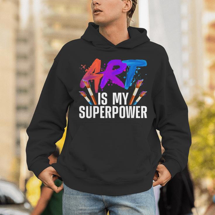 Cool Art For Men Women Art Teacher Artist Painter Superpower Unisex Hoodie, funny gift Cool Art For Men Women Art Teacher Artist Painter Superpower Unisex Hoodie, funny gift
