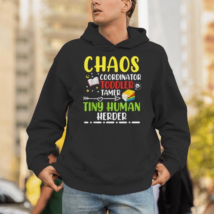Daycare Teacher School Chaos Coordinator Toddler Tamer For Men Women Kids Unisex Hoodie, funny gift