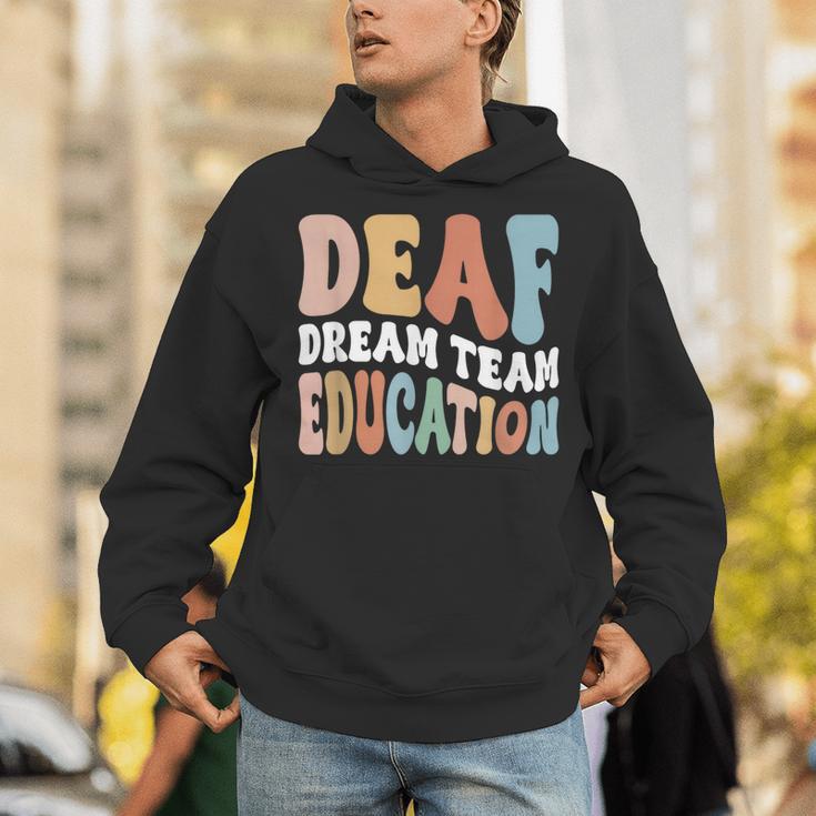 Deaf Dream Team Education Deaf Education Teacher Unisex Hoodie, funny gift Deaf Dream Team Education Deaf Education Teacher Unisex Hoodie, funny gift