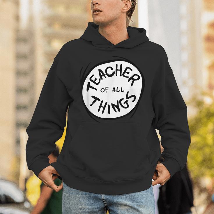 Dr Seuss Teacher Of All Things Red Emblem Unisex Hoodie, funny gift