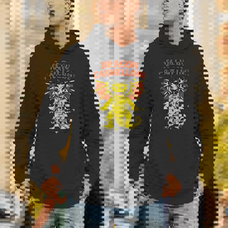 Dragon Cannelloni 面白いイタリアンブレインロットパスタスラングミーム パーカー