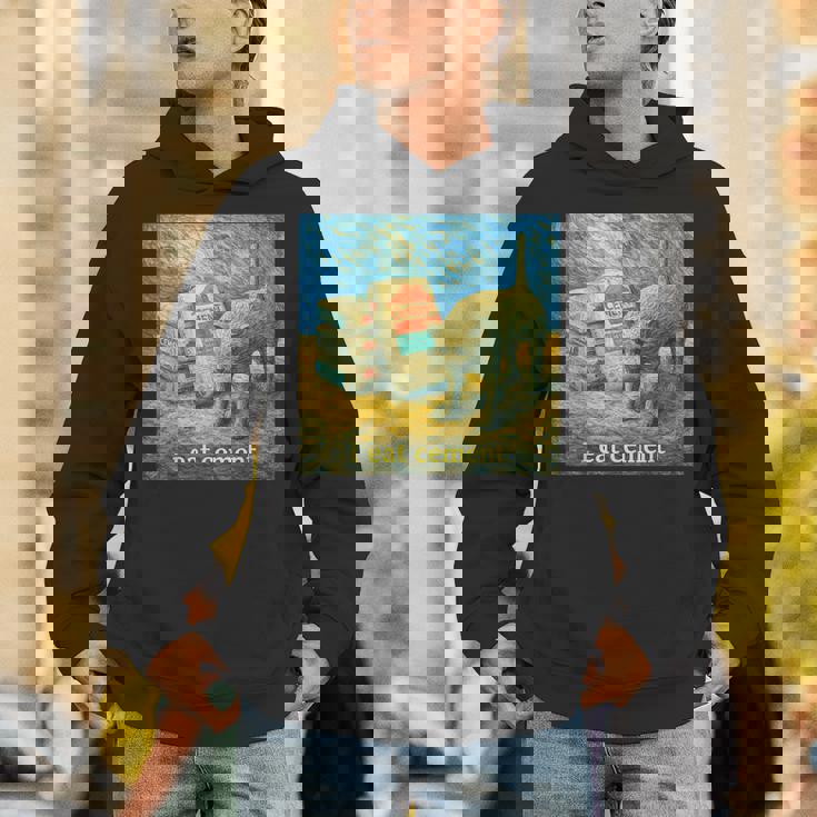 I Eat Cement 猫 ゴッホ 印象派 絵画 美学 パーカー