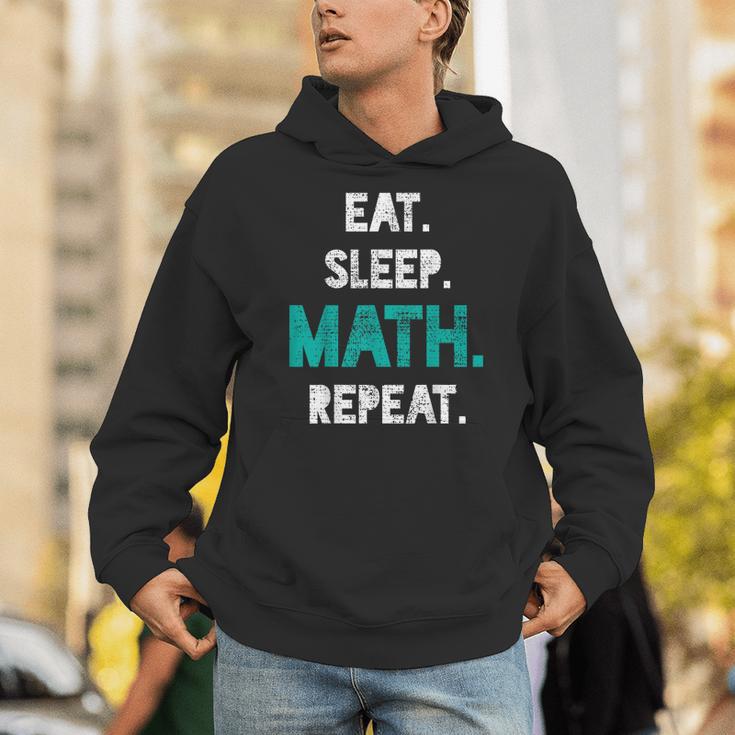 Eat Sleep Math Repeat Math Teacher Men Women Girls Kids Unisex Hoodie, funny gift