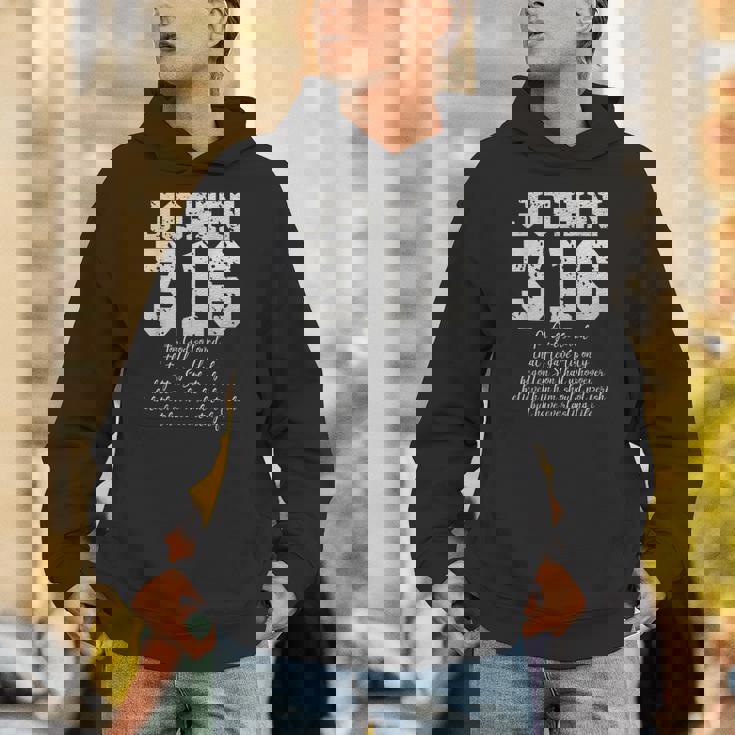 For Godo Loved The World John 316 聖書の言葉 キリスト教 パーカー