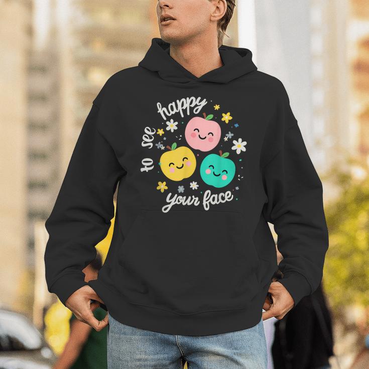 Groovy Happy To See Your Face Teacher School Appreciation Unisex Hoodie, Groovy Teacher Hoodies, funny gift Groovy Happy To See Your Face Teacher School Appreciation Unisex Hoodie, Groovy Teacher Hoodies, funny gift