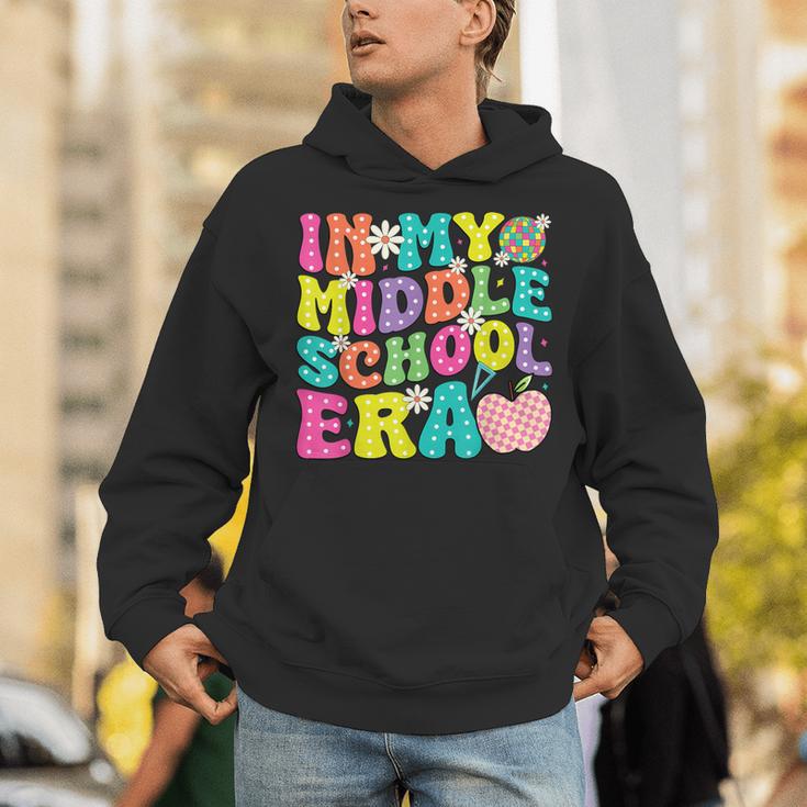 Groovy In My Middle School Era Back To School Teacher Unisex Hoodie, Groovy Teacher Hoodies, funny gift Groovy In My Middle School Era Back To School Teacher Unisex Hoodie, Groovy Teacher Hoodies, funny gift