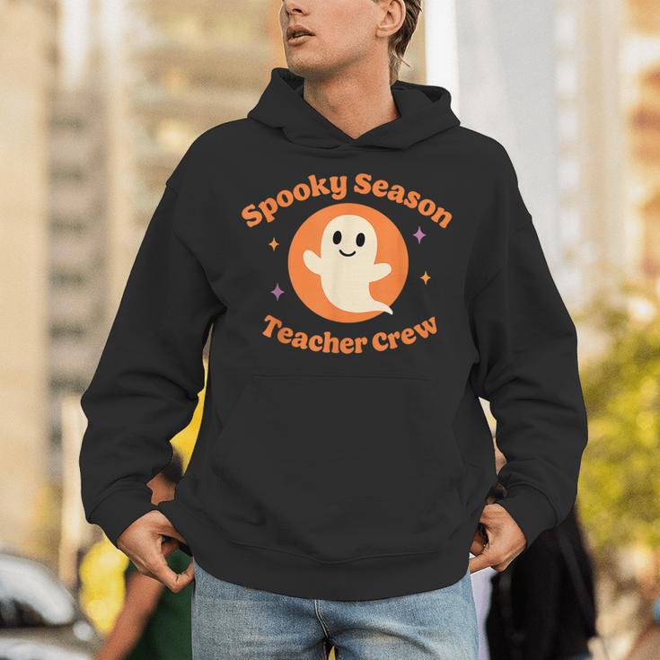 Halloween Teacher Crew Spooky Season Retro Ghost Unisex Hoodie, funny gift Halloween Teacher Crew Spooky Season Retro Ghost Unisex Hoodie, funny gift
