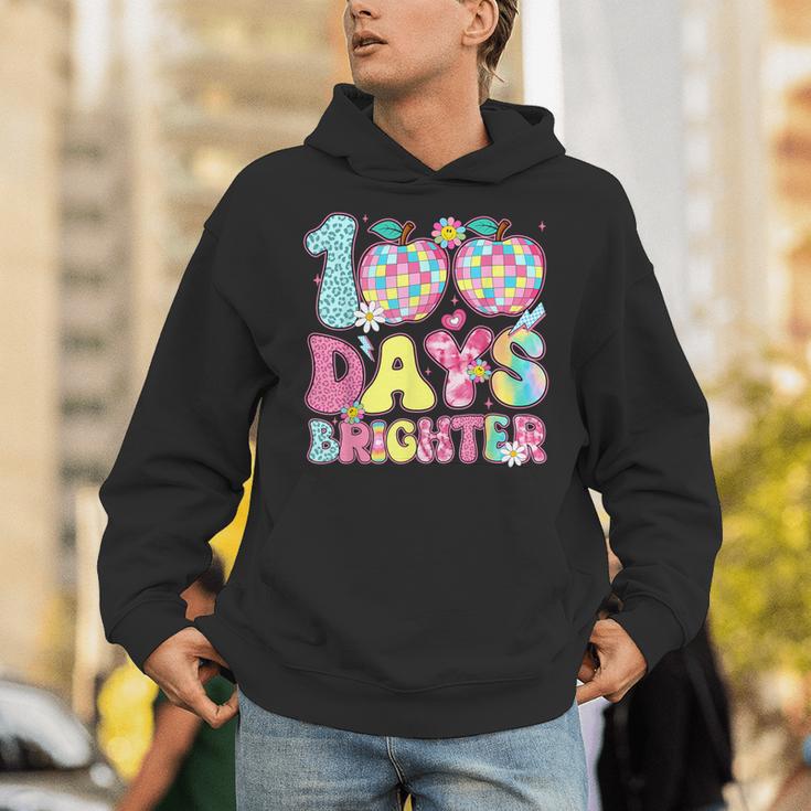 Happy 100th Day Of School 100 Days Brighter Teachers Kids Unisex Hoodie, funny gift Happy 100th Day Of School 100 Days Brighter Teachers Kids Unisex Hoodie, funny gift