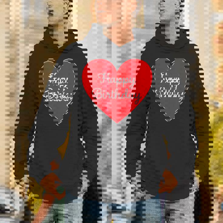 Happy Birthday ハッピーバースデー（お誕生日）ビッグハート サプライズイベント かわいい文字 デザイン パーカー