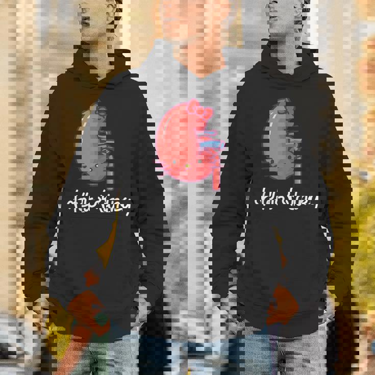 Hello Kidney おもしろ お医者さんへの感謝を示す パーカー