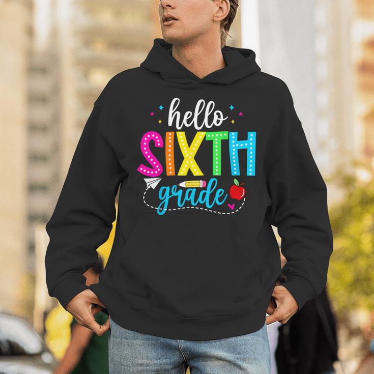 Hello Sixth Grade Cute Back To School 6th Grade Teacher Kids Unisex Hoodie, funny gift Hello Sixth Grade Cute Back To School 6th Grade Teacher Kids Unisex Hoodie, funny gift