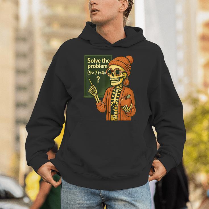 HUGvyn Halloween Skeleton Six Seven 67 Meme PEMDAS Teacher Unisex Hoodie, funny gift