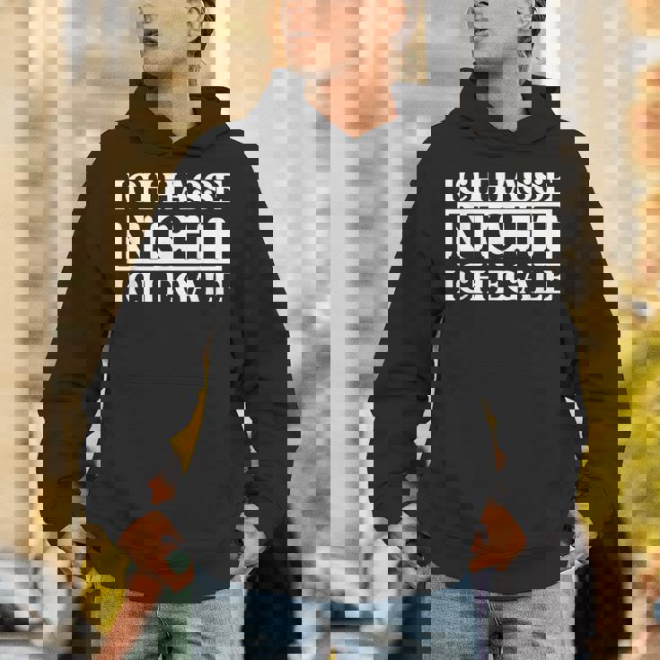 Ich Hasse Nicht Ich Egale ドイツ語のジョーク パーカー