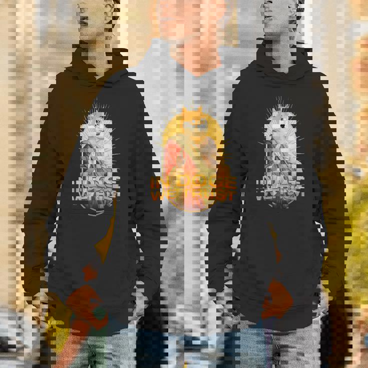 In Doge We Trust Doge Dogecoin 柴犬 パーカー