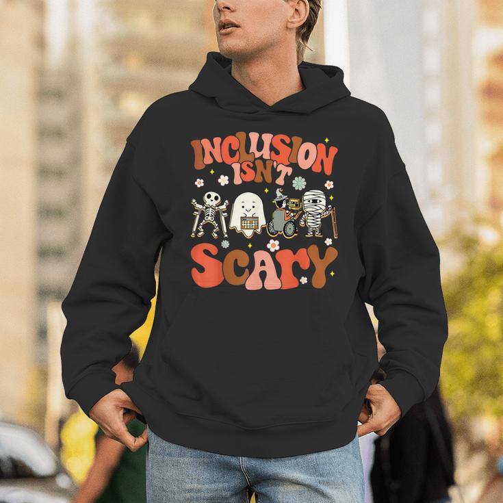 Inclusion Isn't Scary SLP Sped Teacher Halloween Unisex Hoodie, funny gift Inclusion Isn't Scary SLP Sped Teacher Halloween Unisex Hoodie, funny gift