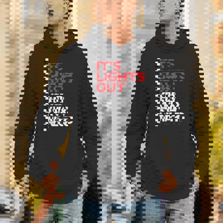 It's Lights Out And Away We Go Race Weekモータースポーツレーシング パーカー