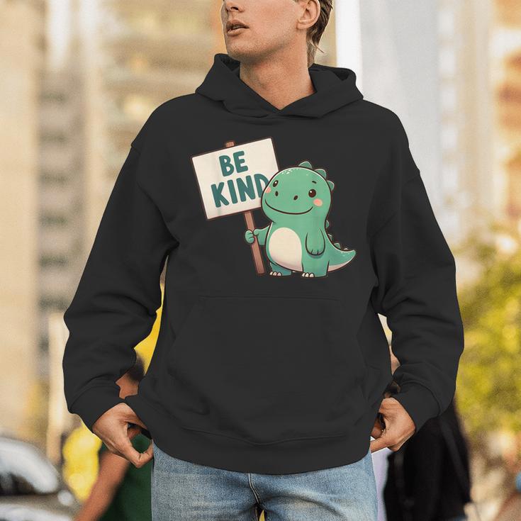 Be Kind Teacher Anti-Bullying Dino Kindness Women Men Boys Unisex Hoodie, funny gift