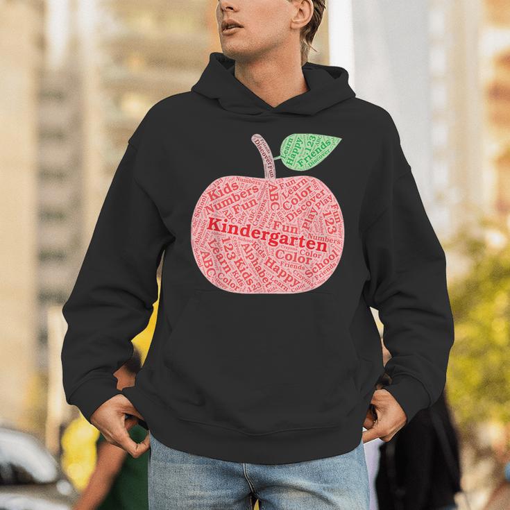 Kindergarten Apple Word Art For Teachers & Students Unisex Hoodie, funny gift Kindergarten Apple Word Art For Teachers & Students Unisex Hoodie, funny gift