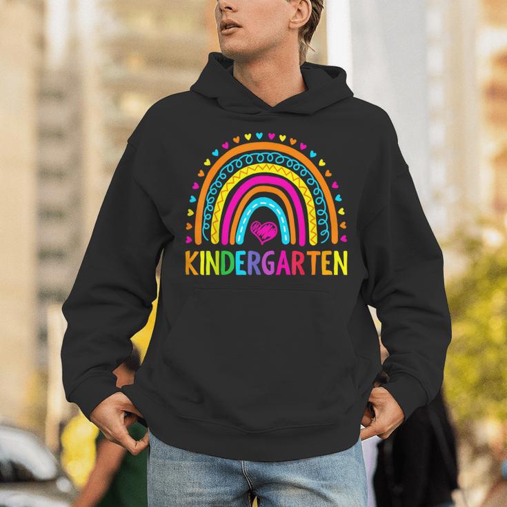 Kindergarten Rainbow Girls Boys Teacher First Day Of School Unisex Hoodie, funny gift Kindergarten Rainbow Girls Boys Teacher First Day Of School Unisex Hoodie, funny gift